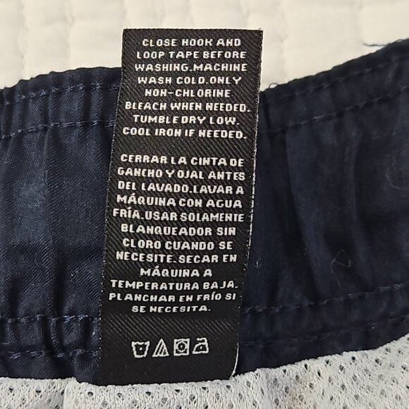 Ocean Pacific Board Shorts Men's Large (36-38) Navy Blue Drawstring 9" Inseam - Picture 6 of 12